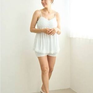 gelato pique Romantic Tulle Camisole with shorts